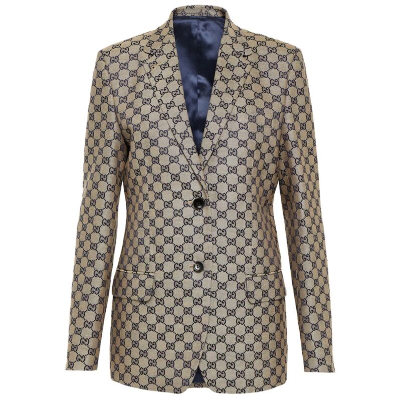 2 2024-dakota-johnson-festival-jacquard-brown-blazer