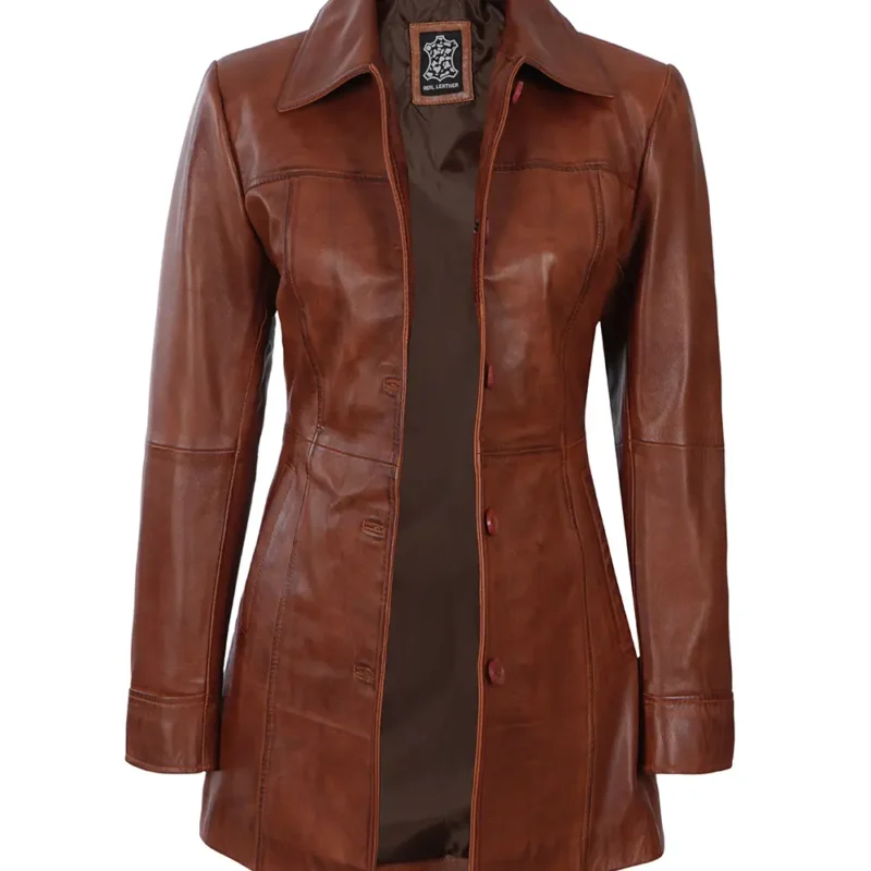 3-4-length-brown-leather-car-coat-for-women 3-4-length-brown-leather-car-coat-for-women