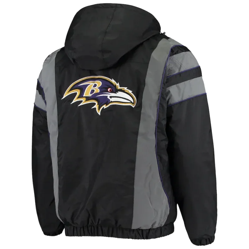 blaine-baltimore-ravens-reflective-stripe-half-zip-hooded-jacket blaine-baltimore-ravens-reflective-stripe-half-zip-hooded-jacket