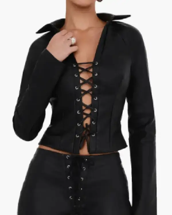dana-leslie-beyond-the-gates-2025-leather-lace-up-top dana-leslie-beyond-the-gates-2025-leather-lace-up-top