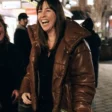 katie-burrell-brown-puffer-jacket