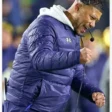 marcus-freeman-notre-dame-fighting-irish-blue-puffer-jacket