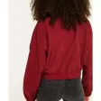 megan-trower-the-feud-s01-red-striped-jacket