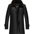 mens-black-leather-fur-collar-coat