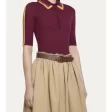 scarlett-johansson-snl-s50-maroon-polo-top