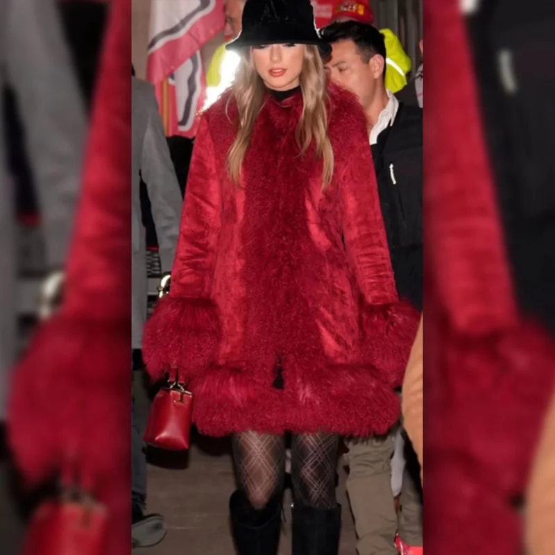 taylor-swift-chiefs-fur-game-red-coat taylor-swift-chiefs-fur-game-red-coat